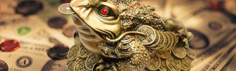Isang toad na may barya sa bibig - isang talisman upang maakit ang pera