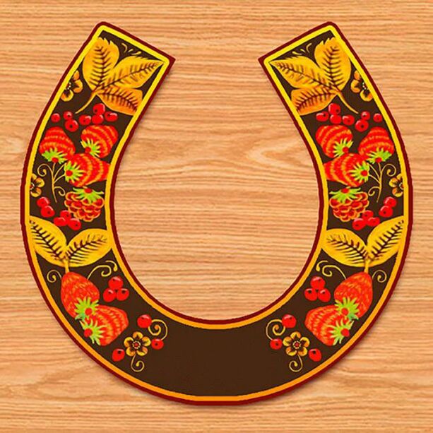 Horseshoe na ginayuma para sa suwerte at kayamanan